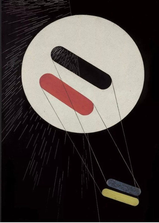 Vintage Design Poster - Bauhaus Constructivism, Laszlo Moholy Nagy, 1920s