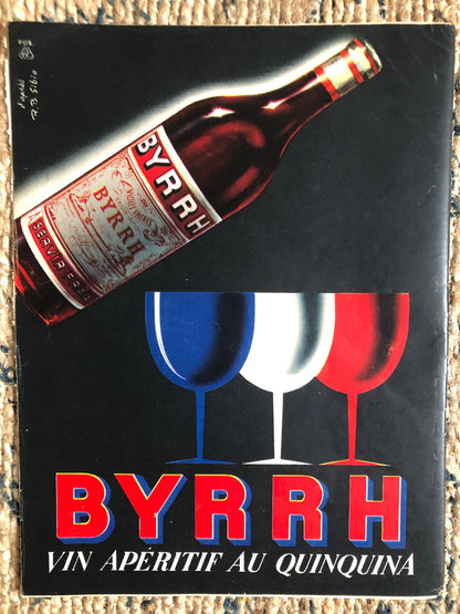 Vintage Advertising Print - Byrhh Vermouth, French, 1953