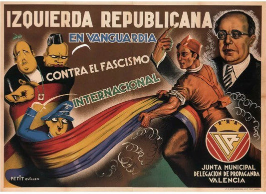 Vintage Propaganda Poster - Republican, Spanish Civil War, 1937