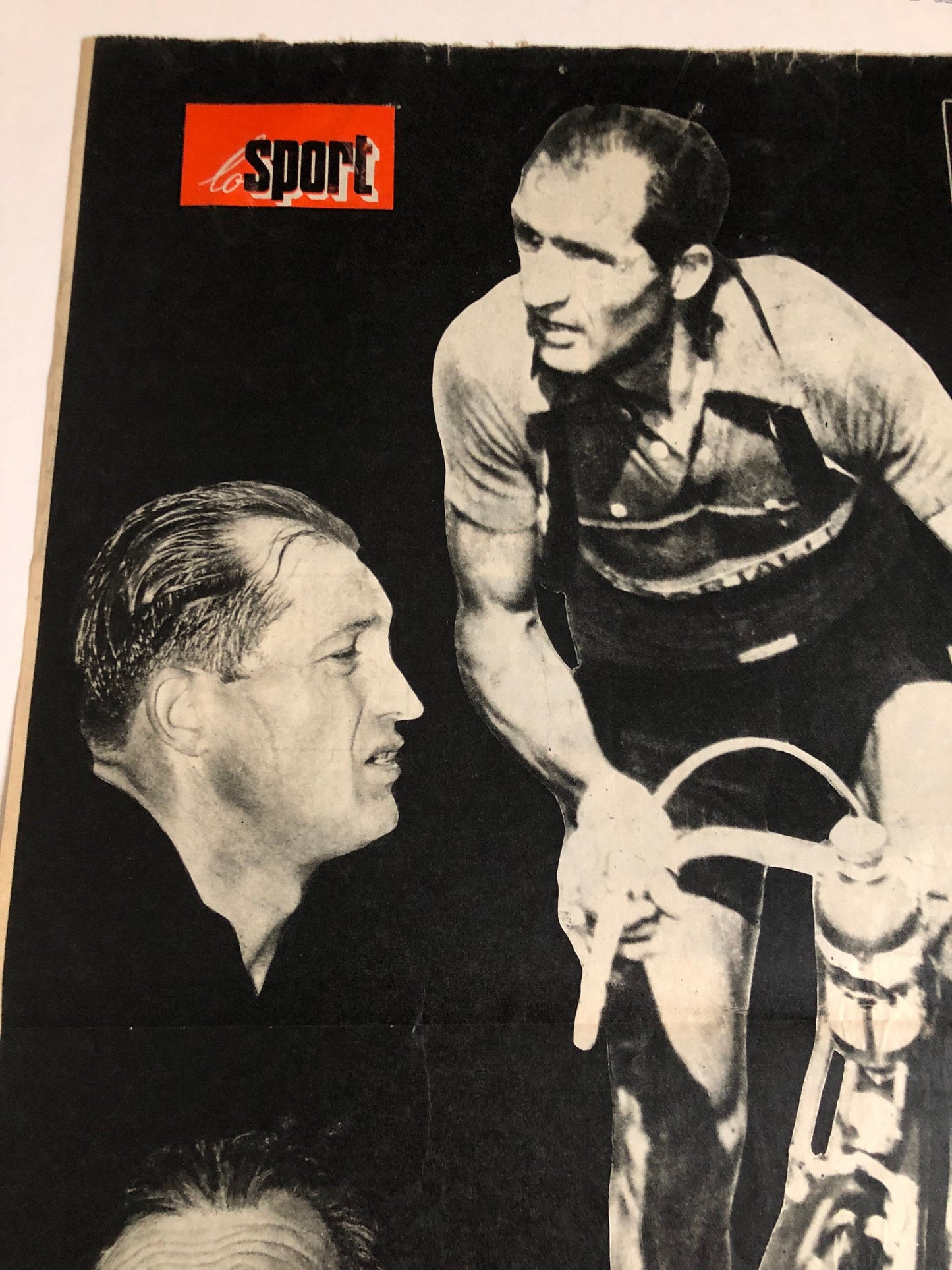 Vintage Cycling Print - Gino Bartali, Original 1953