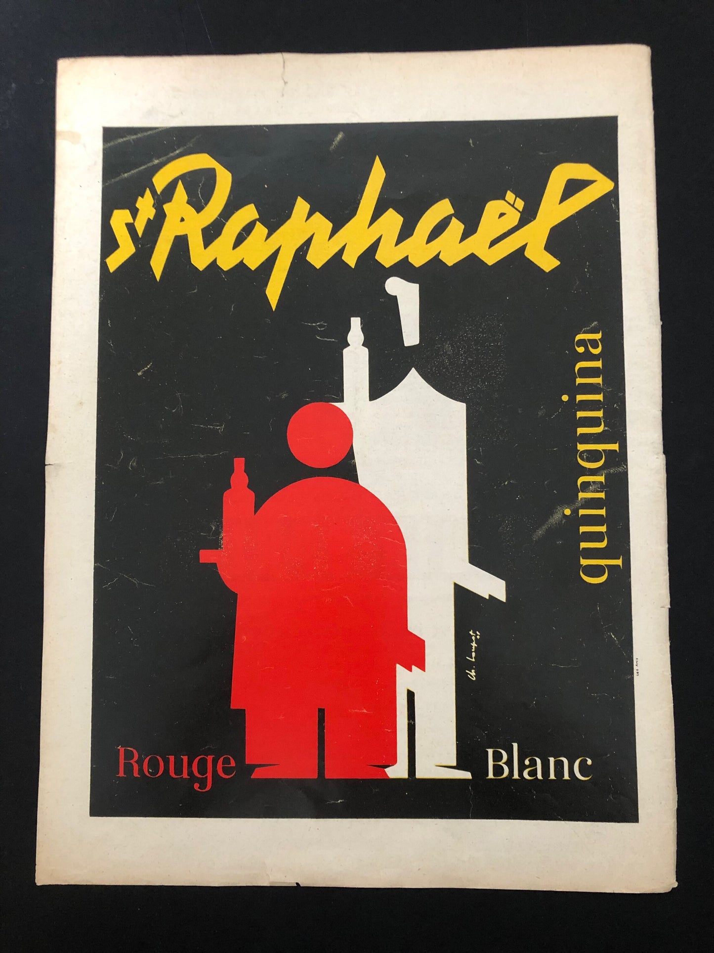 Vintage Advertising Print - St Raphael France, 1953