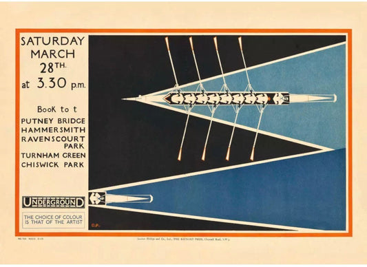 Vintage Advertising Poster - London Boat Race, c1925