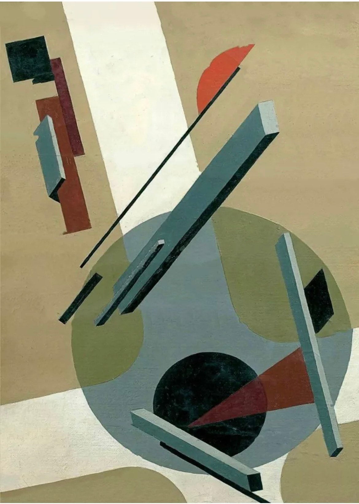 Vintage Soviet Suprematism Propaganda Poster - El Lissitzsky, c1921