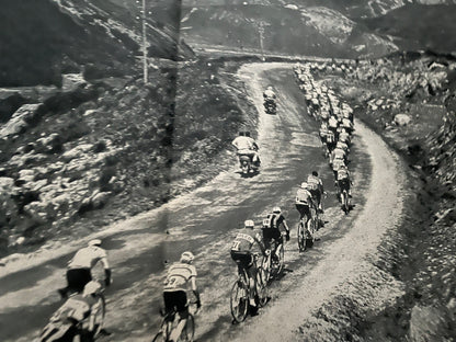 Vintage Cycling Print - Tour de France Alpine, Original 1961