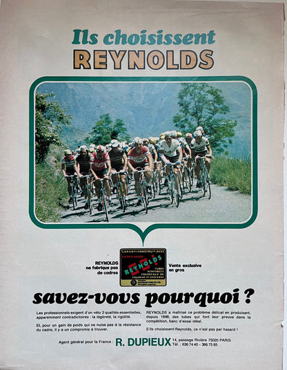 Vintage Cycling Artwork - Reynolds 531, Nostalgia Advertisement, 1978