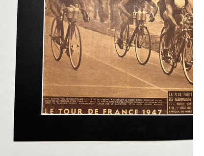 Vintage Cycling Print - Tour de France, Original 1947