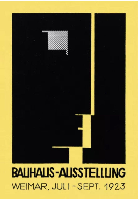 Vintage Design Poster - Bauhaus Weimar, 1923