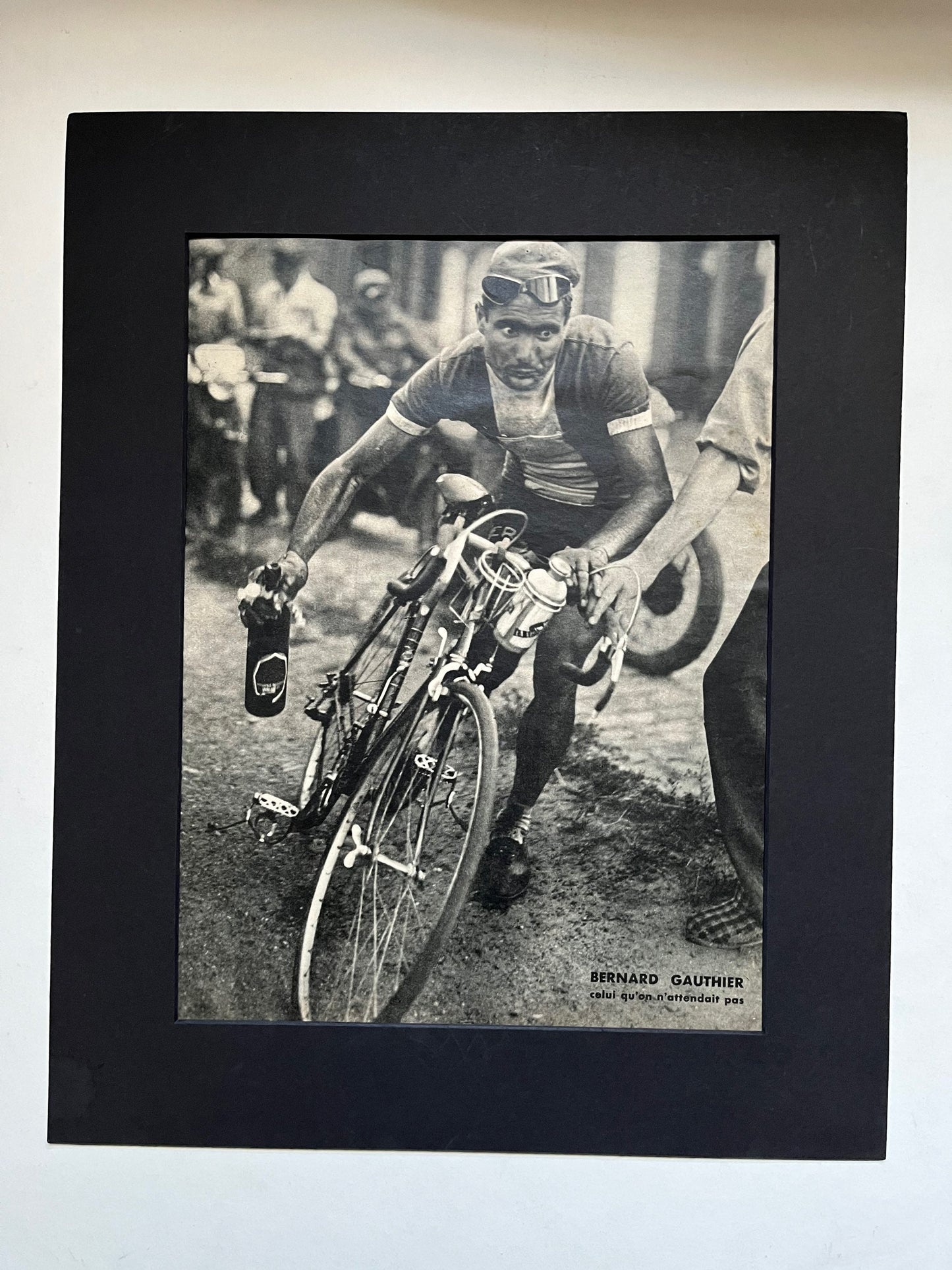 Vintage Cycling Print - Tour de France, Bernard Gauthier, Original 1950