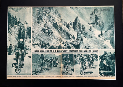 Vintage Cycling Print - Fausto Coppi, Bianchi Original, 1952