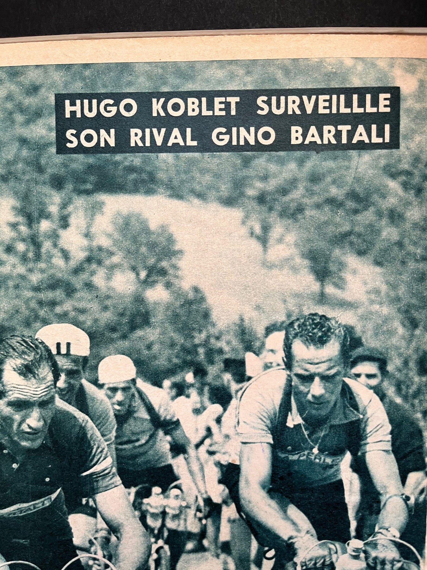 Vintage Cycling Print - Tour de France, Gino Bartali, 1953