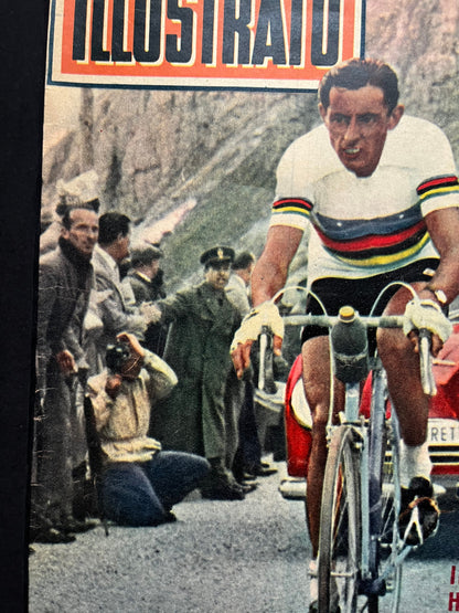 Vintage Italian (Colour) Print - Fausto Coppi, Very Rare, Original, 1950