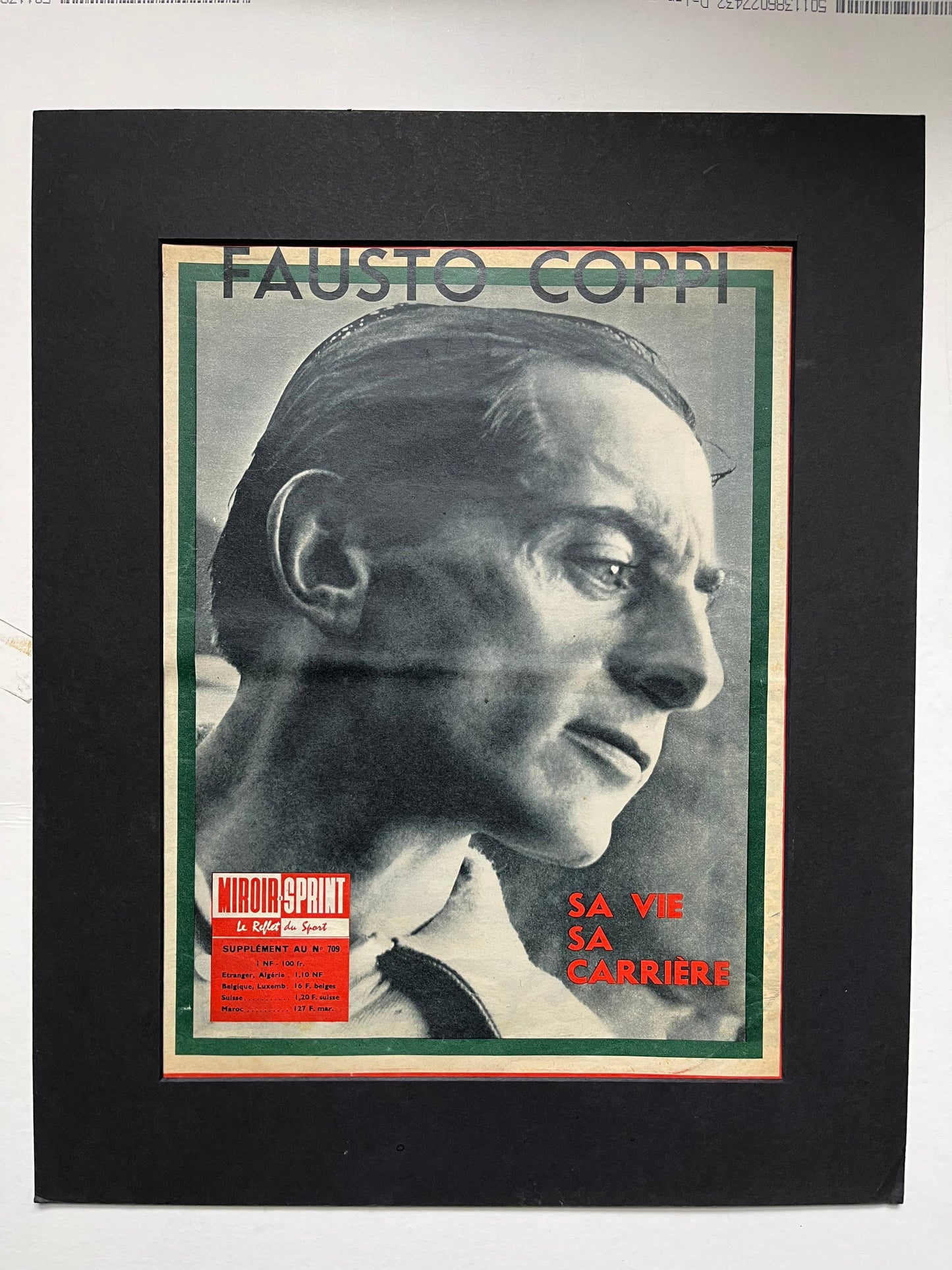 Vintage Cycling Print - Fausto Coppi/Bianchi, Original 1960