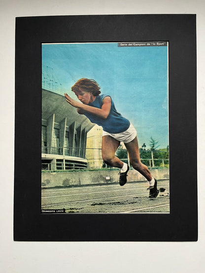 Vintage Athletics Print - Giuseppina Leone, Original 1951