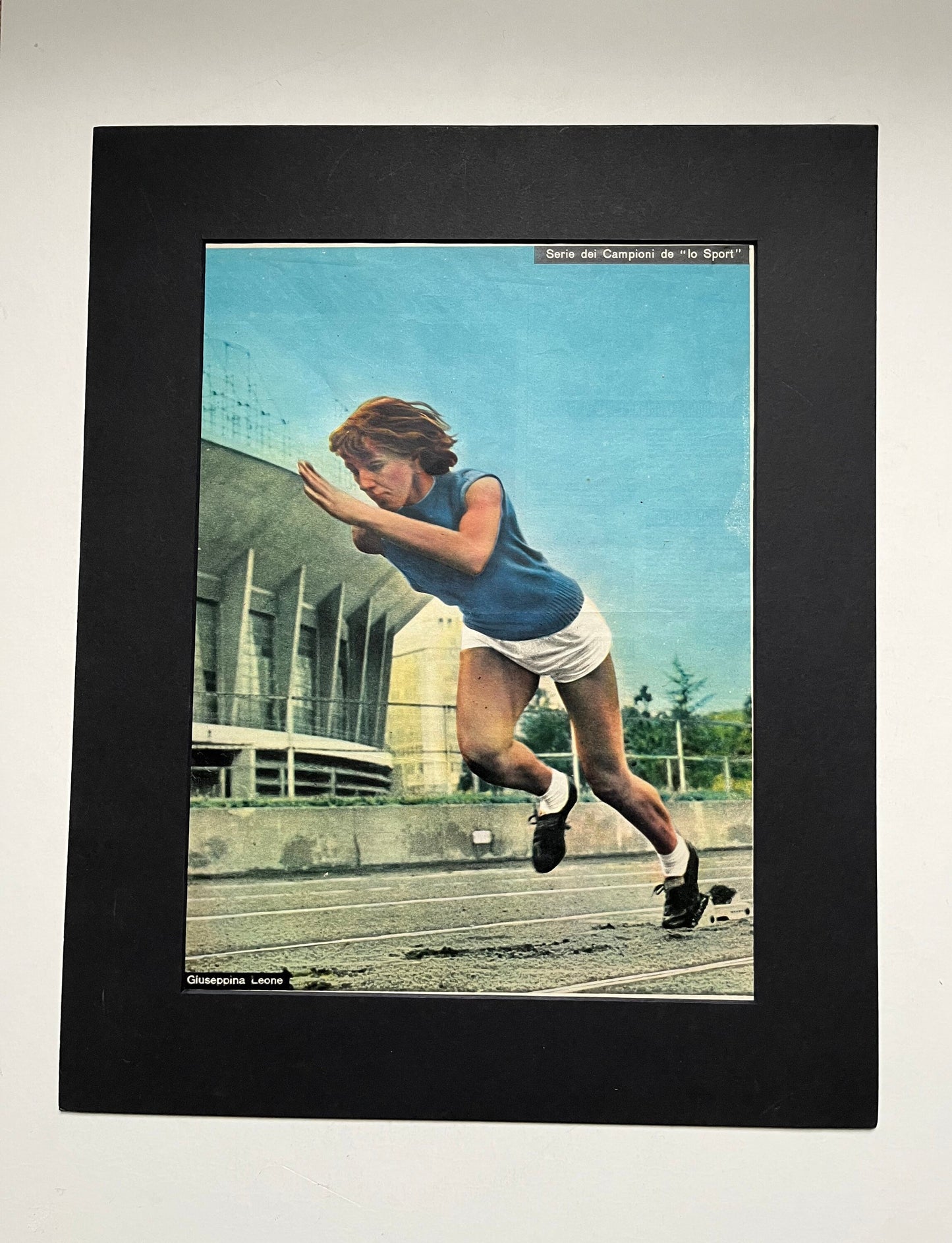 Vintage Athletics Print - Giuseppina Leone, Original 1951