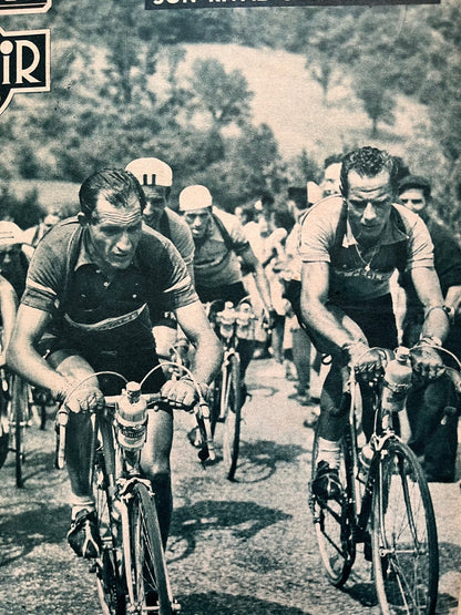 Vintage Cycling Print - Tour de France, Gino Bartali, 1953