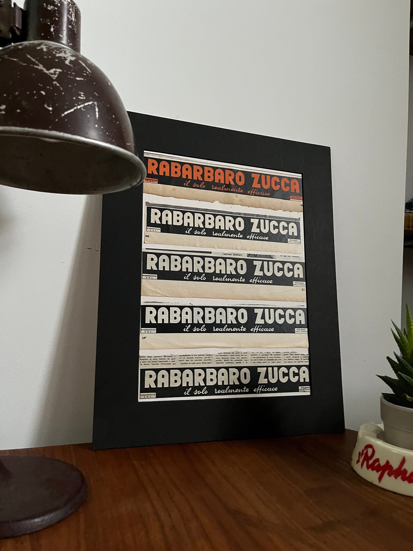 Vintage Advertising Artwork - Rabarbaro Zucca, Original, Italian, 1950s