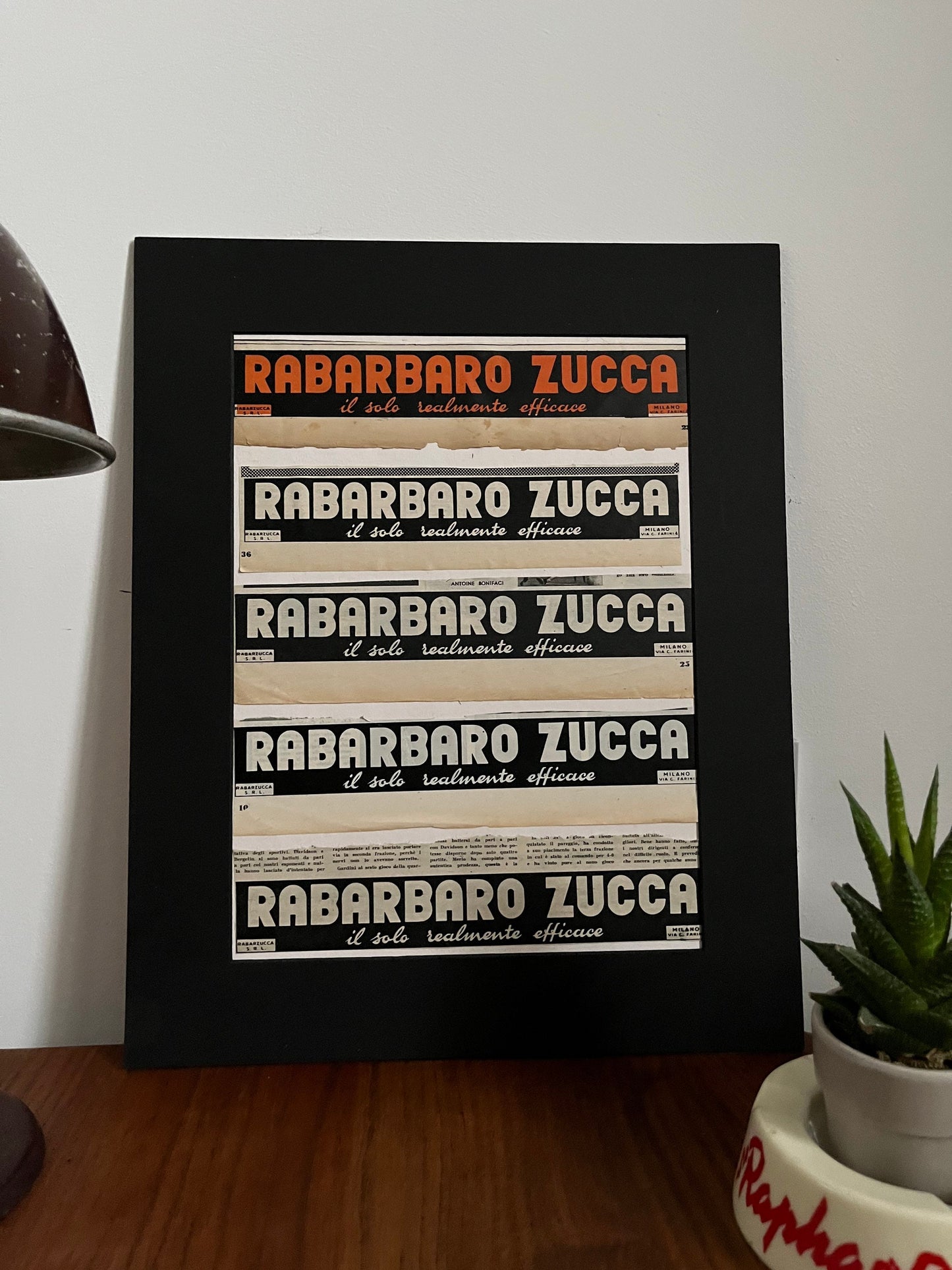 Vintage Advertising Artwork - Rabarbaro Zucca, Original, Italian, 1950s