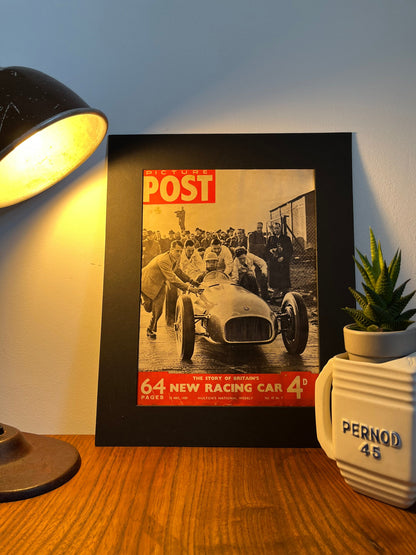 Vintage Magazine Cover - Picture Post, BRM Racing Car Raymond Mays, Original 1950