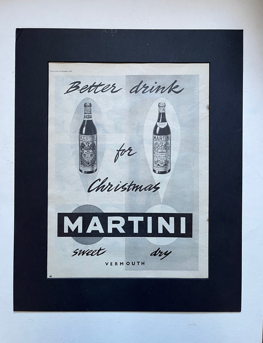 Vintage Advertisement - Martini Vermouth, 1950