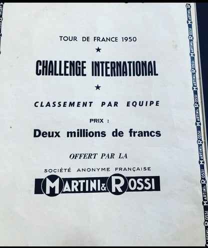 Vintage Advertisement - Martini, Tour de France, 1950