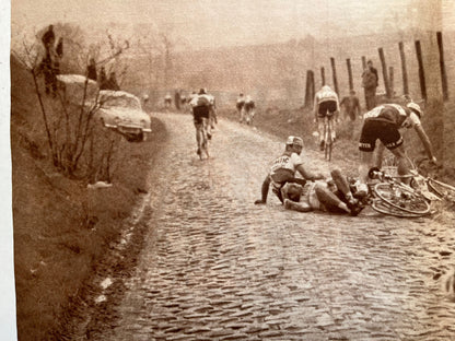 Vintage Cycling Print - Paris Roubaix, Original 1967