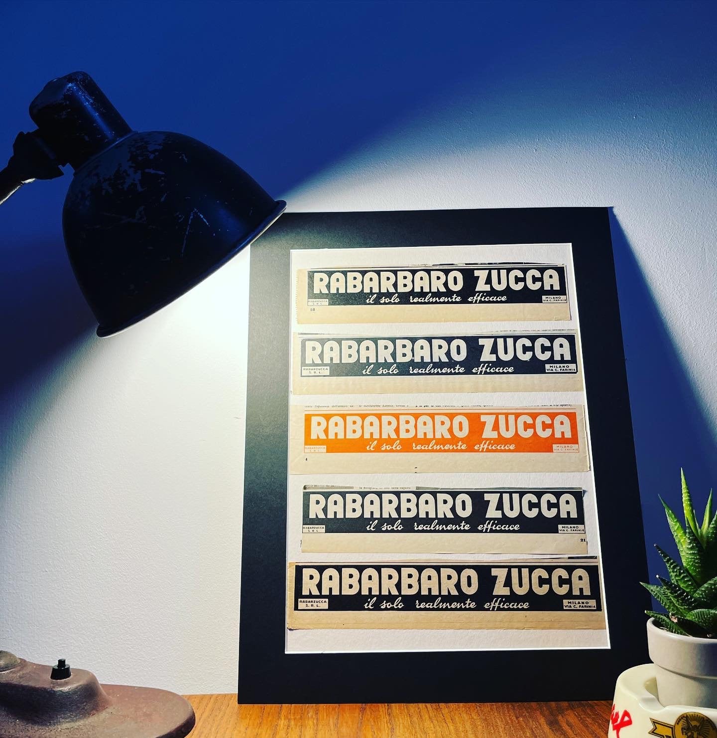 Vintage Advertising Artwork - Rabarbaro Zucca, Original Italian, 1950s