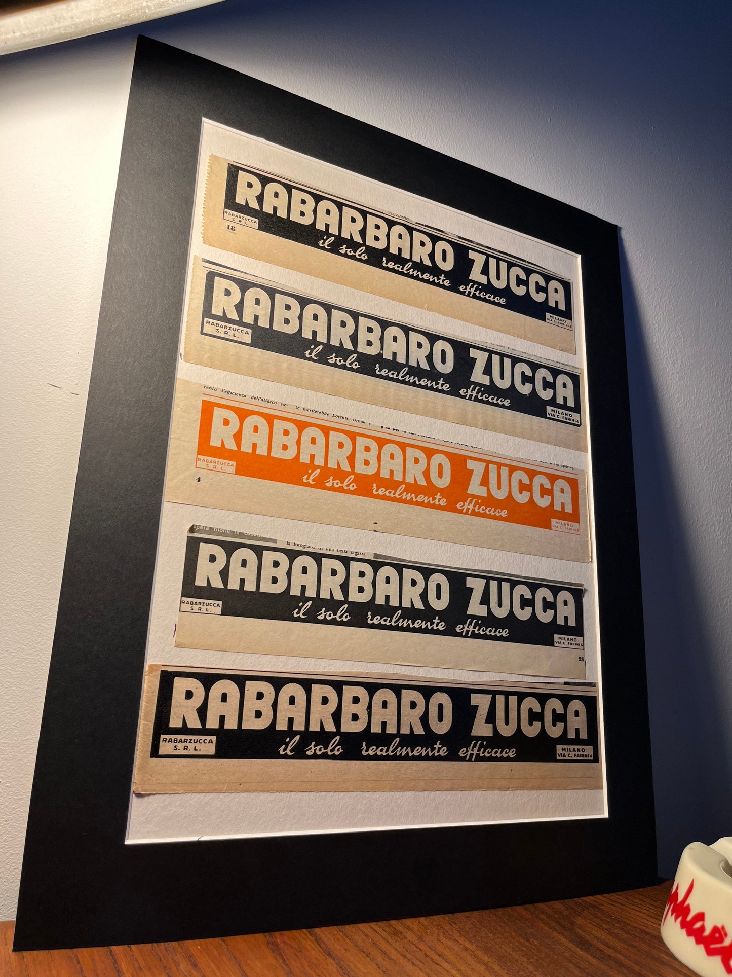 Vintage Advertising Artwork - Rabarbaro Zucca, Original Italian, 1950s