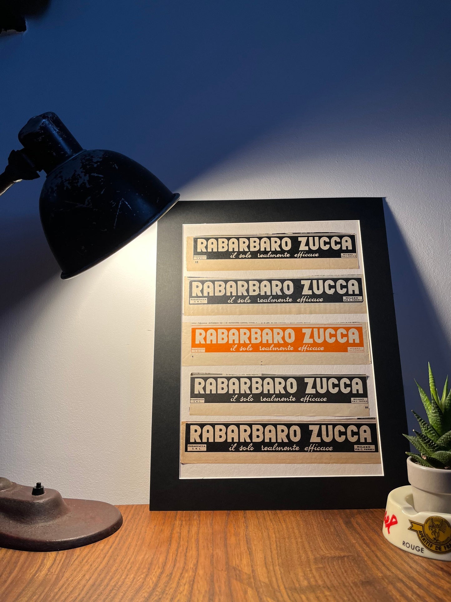 Vintage Advertising Artwork - Rabarbaro Zucca, Original Italian, 1950s