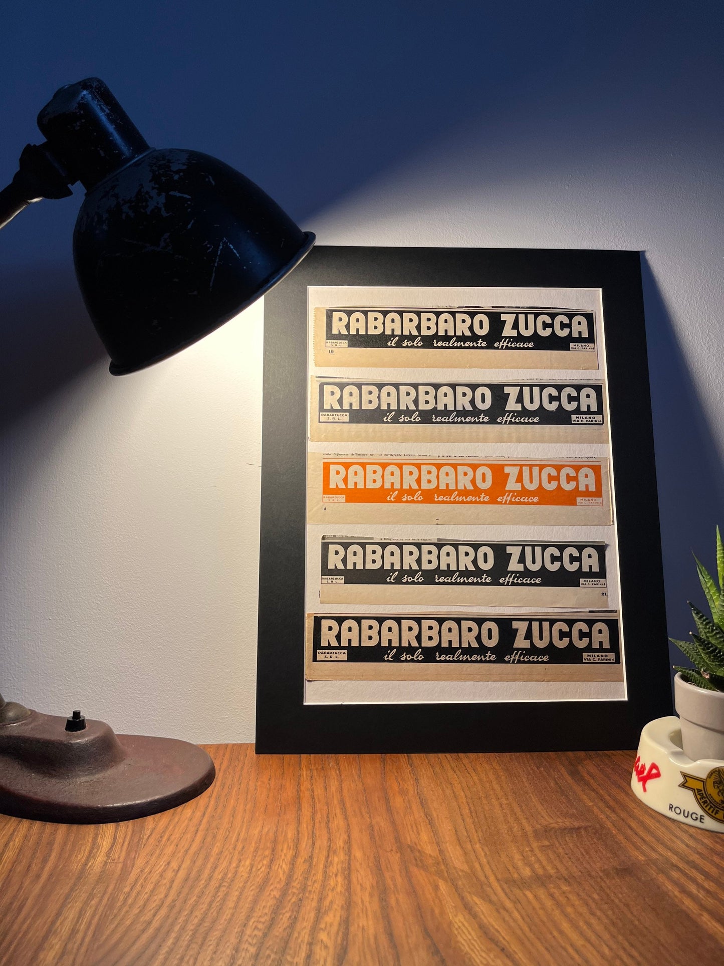 Vintage Advertising Artwork - Rabarbaro Zucca, Original Italian, 1950s