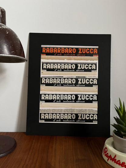 Vintage Advertising Artwork - Rabarbaro Zucca, Original, Italian, 1950s