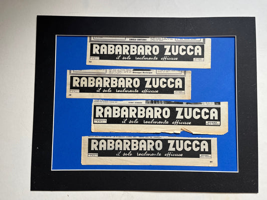 Vintage Advertisement Artwork - Rabarbaro Zucca, Original Italian, 1950