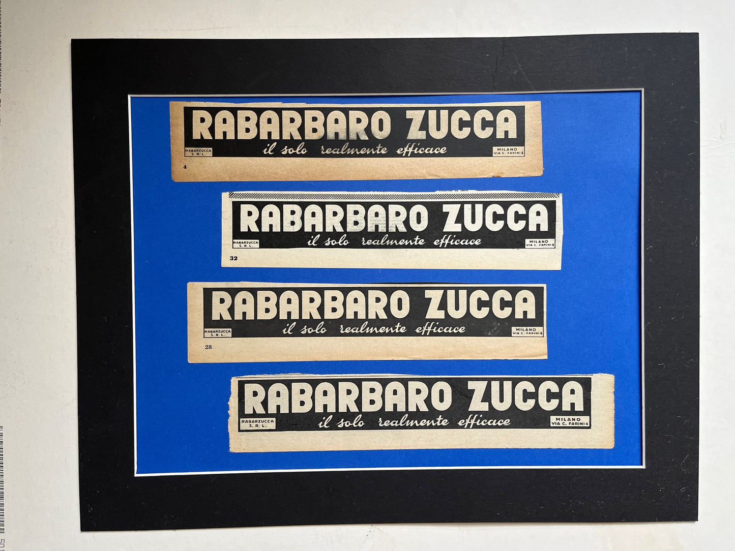 Vintage Advertising Artwork - Rabarbaro Zucca Original Italian, 1950s