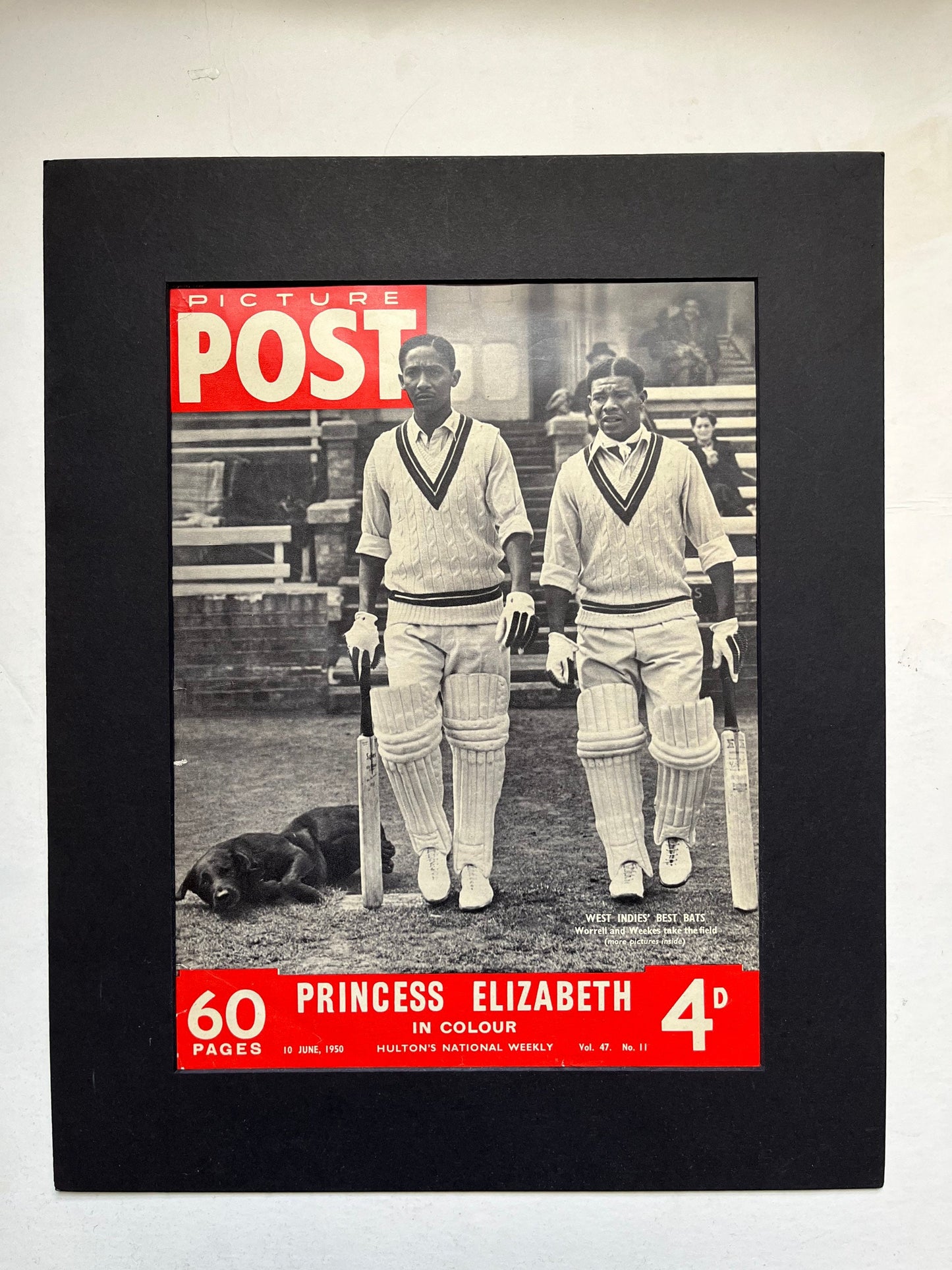 Vintage Magazine Cover - Picture Post, West Indies Cricket, Original 1950