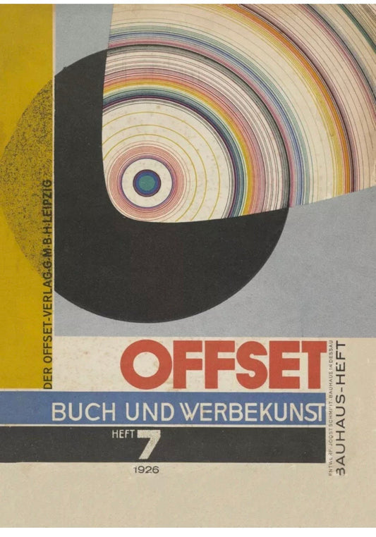 Vintage Design Poster -  'Offset Buch und Verb', Joost Schmidt, Bauhaus 1926