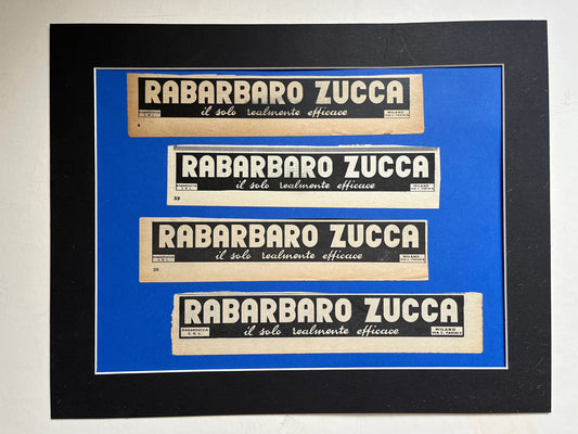 Vintage Advertising Artwork - Rabarbaro Zucca Original Italian, 1950s