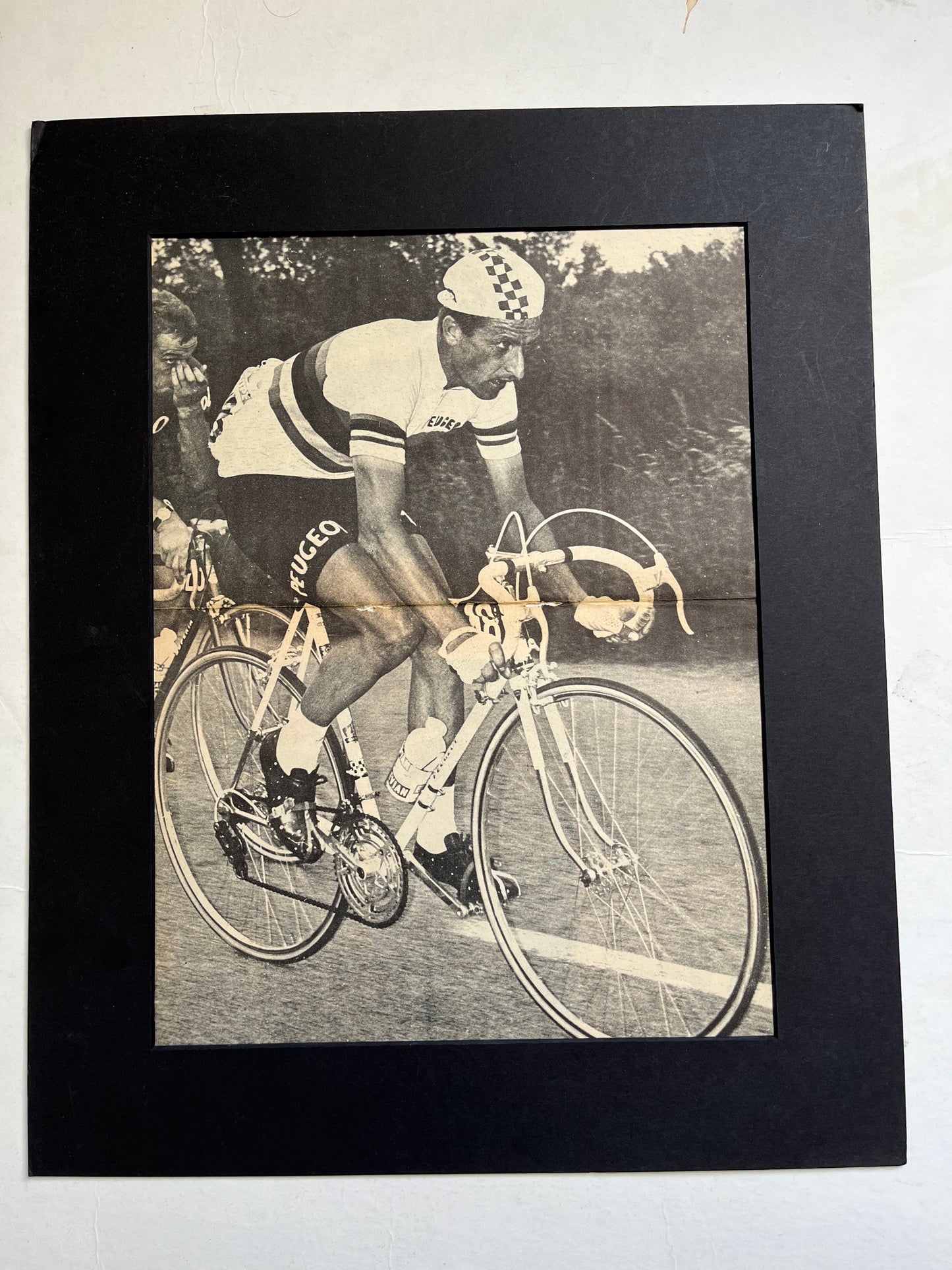 Vintage Cycling Print - Tom Simpson/Peugeot, Original 1966