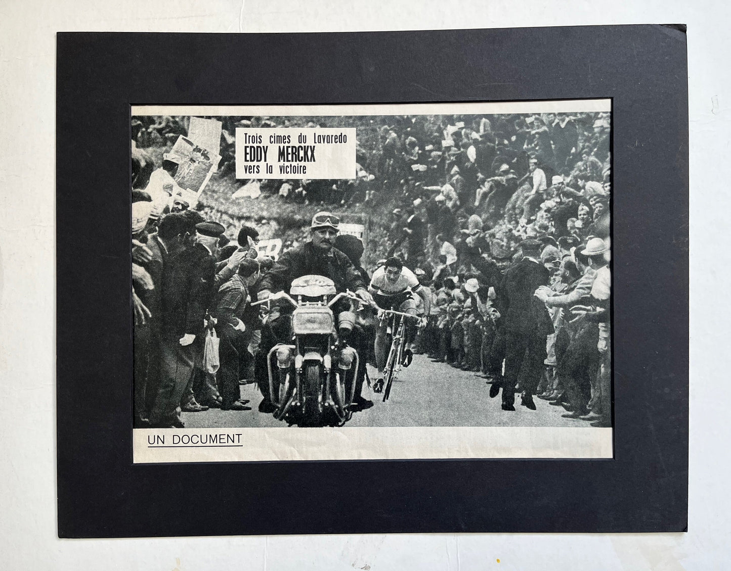 Vintage Cycling Print - Tour de France, Eddy Merckx, Original 1966/67