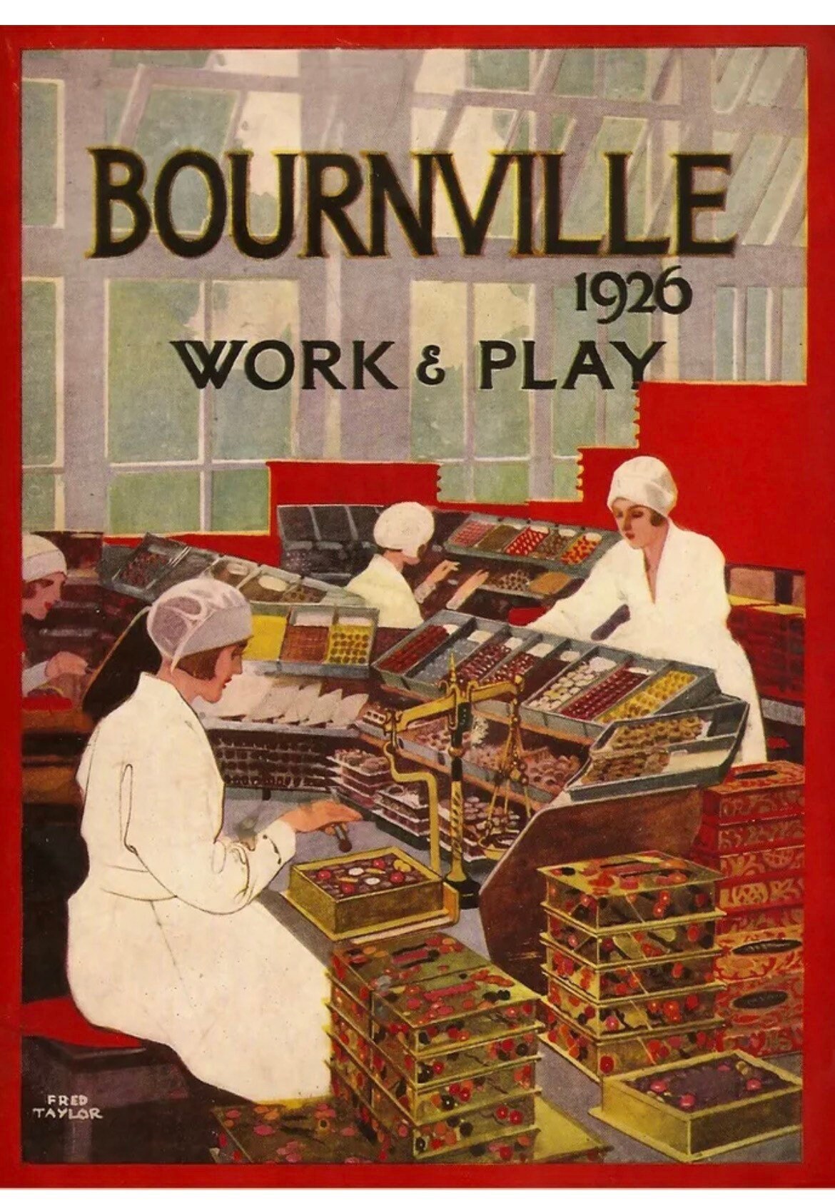 Vintage Advertising Poster - Bournville Chocolate, British 1926