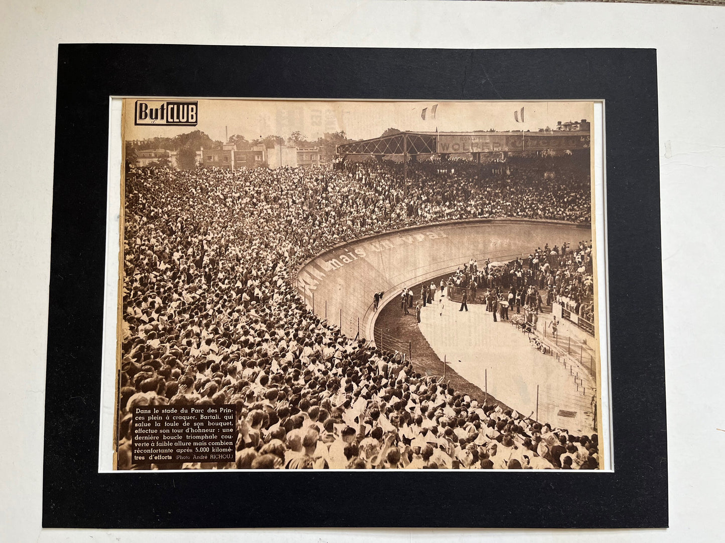 Vintage Cycling Print - Tour de France Winner, Gino Bartali, Original 1948