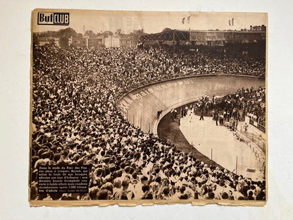 Vintage Cycling Print - Tour de France Winner, Gino Bartali, Original 1948