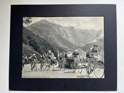 Vintage Tour de France cycling print Louison Bobet Hugo Koblet 1951