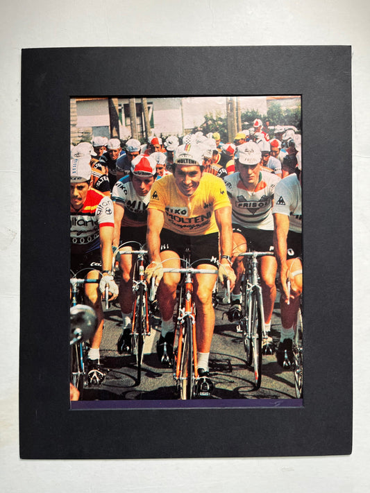 Vintage Cycling Print - Eddy Merckx, Original 1976