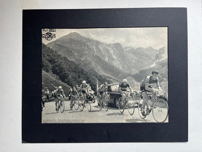 Vintage Tour de France cycling print Louison Bobet Hugo Koblet 1951