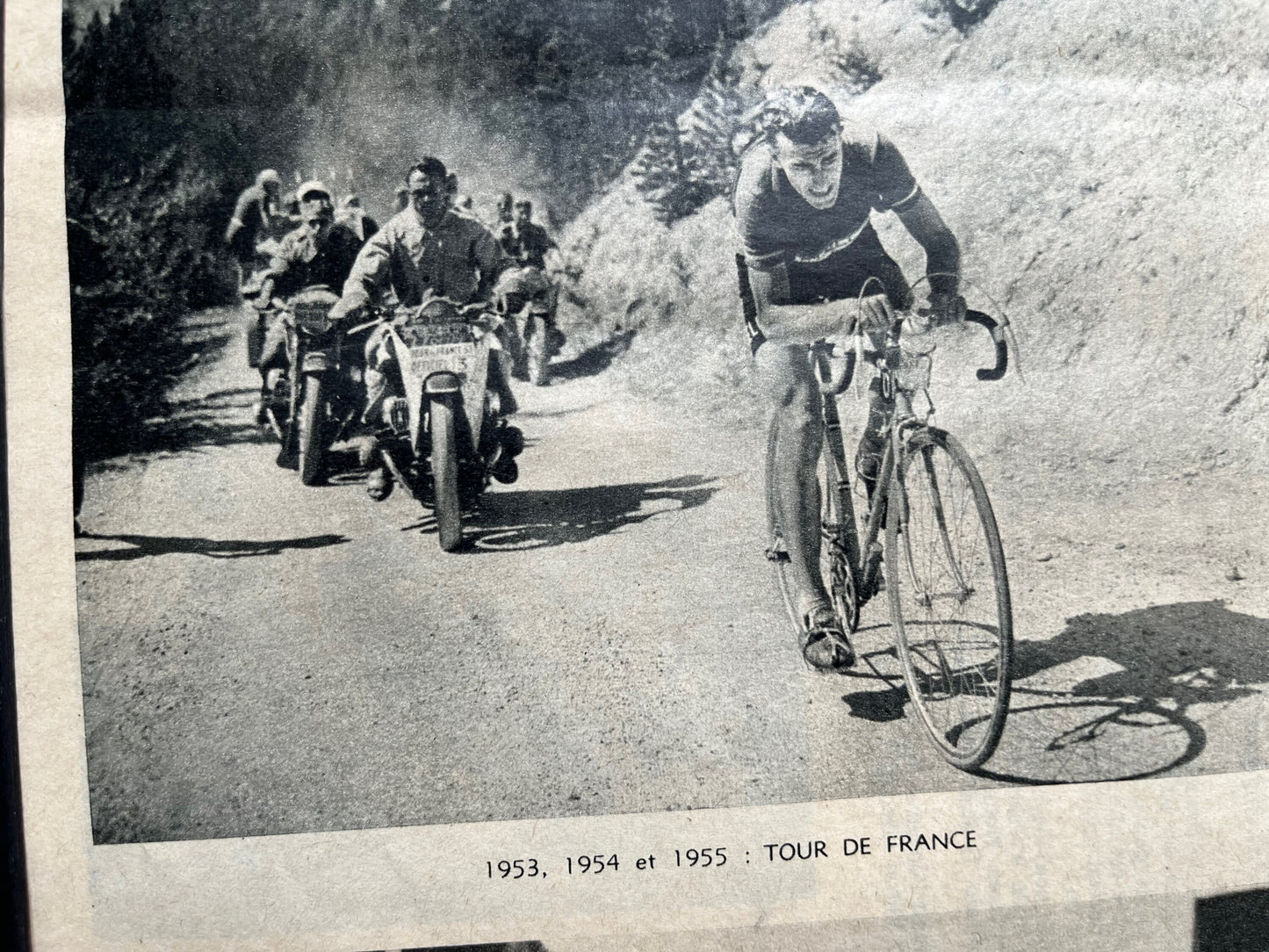 Vintage Cycling Print - Les 8 Grandes Victoires de Louison Bobet, Original c1951