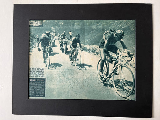 Vintage Cycling Print - Fausto Coppi/Gino Bartali, Original, Tour de France, 1949