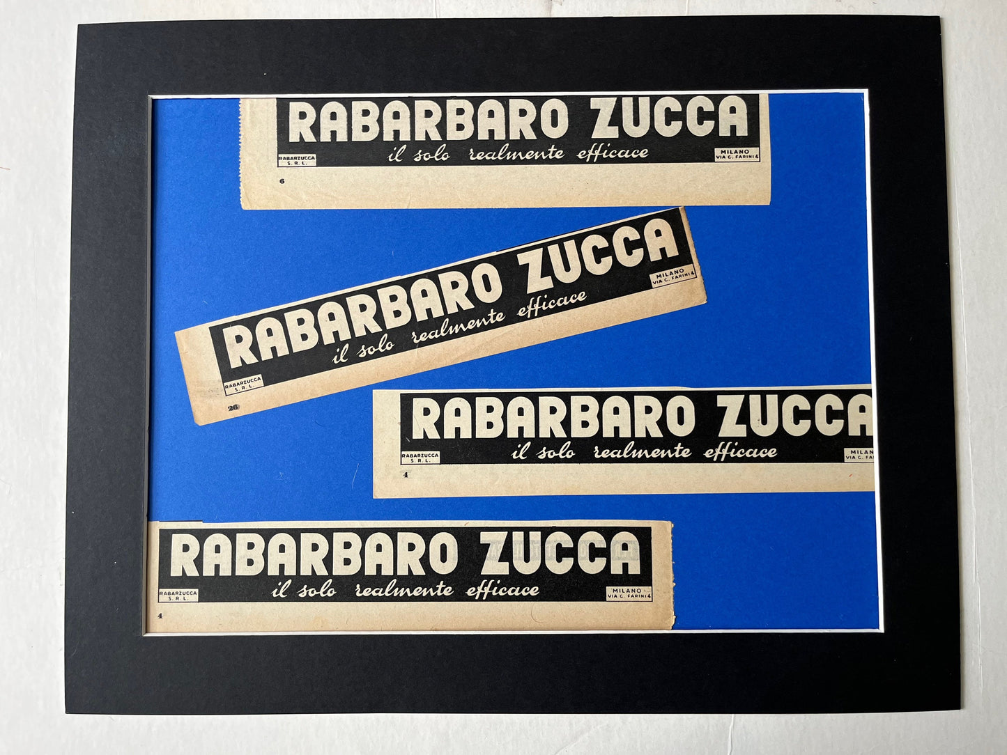 Vintage Advertising Artwork - Rabarbaro Zucca, Original Italian, 1950s