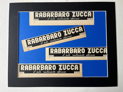 Vintage Advertising Artwork - Rabarbaro Zucca, Original Italian, 1950s