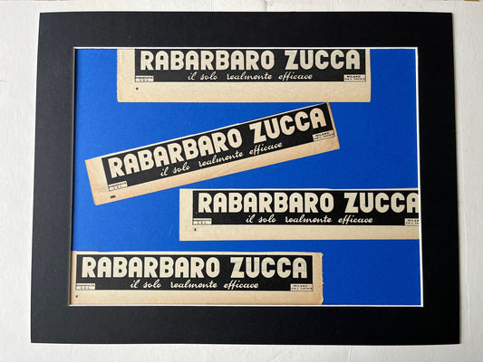 Vintage Advertising Artwork - Rabarbaro Zucca, Original Italian, 1950s