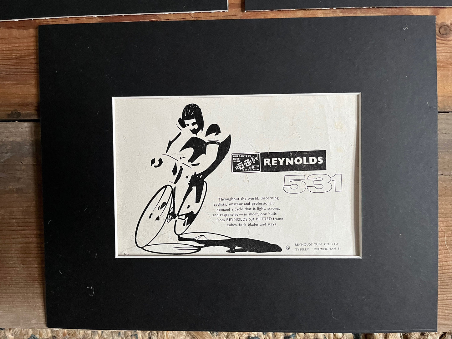 Vintage Cycling Advertisements - Reynolds 531, Original 1960s