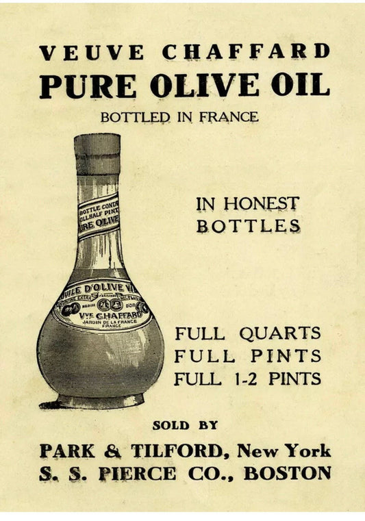 Vintage Advertising Poster - Veuve Chaffard, Olive Oil, c1910
